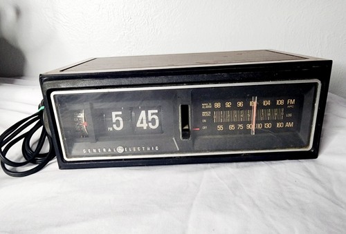 Vintage flip clock fm - ge,