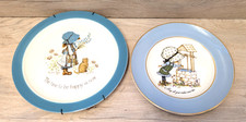 Vintage Holly Hobbie Plate & Vintage ~Petticoats & Pantaloons plate bundle