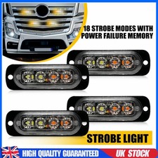 4x 4 LED Amber White Recovery