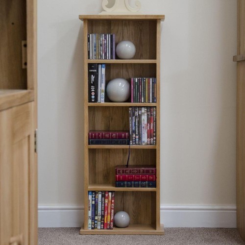 Solid oak dvd storage - solid, cd