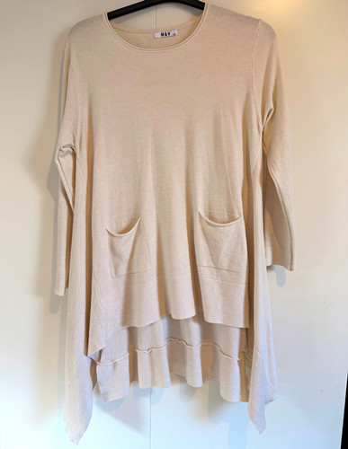 Womens beige solid - m&v,