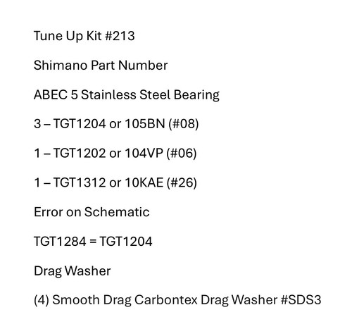 Tune kit 213 - tune, #213