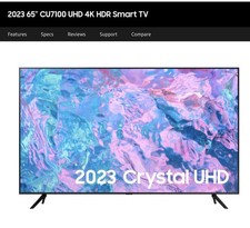 SAMSUNG UE65CU7100KXXU 65"