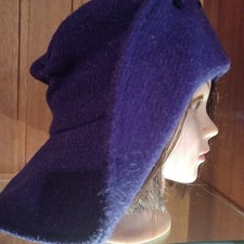 Unusual Attractive Harris Tweed Designed Sou'Wester Hat By Ishbel