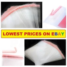 Clear cellophane bags - clear, self