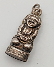 Sterling Silver Buddha Pendant or Charm