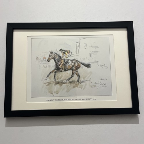 Nijinsky epsom derby - epsom, framed