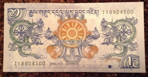 World banknote ngultrum - banknote., 1
