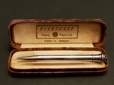 1932 Canadian Whal Eversharp Hallmarked Sterling Silver Propelling Pencil + Box