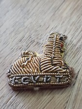 British Army The Rifle Hat Gold Tread Badge Egypt Busby Hat Bearskin Gloucesters