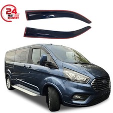 WIND RAIN SUN SMOKE GUARD DEFLECTORS FRONT 2 PCS FOR FORD TRANSIT CUSTOM 2012-ON