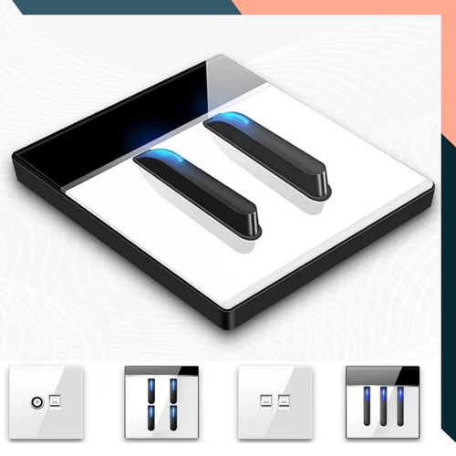 Tempered glass light switch - glass,