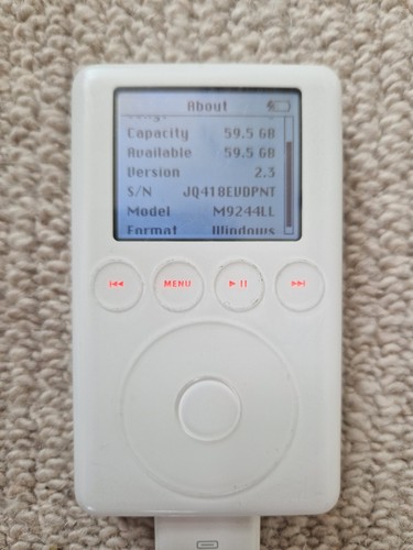Apple ipod classic 3rd gen - apple,