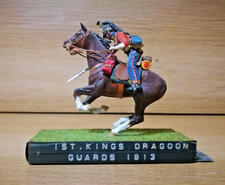 Vintage 1970s  Painted Toy Soldier and horse 1st kings dragoon guards 1813