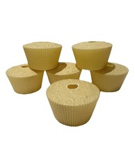 Plastic Cake Dummy Cupcakes 60mm Fake Foam Model Sugarcraft x 6 NEW