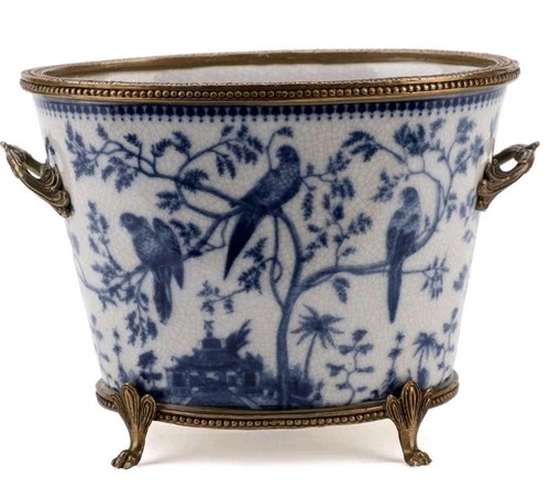 Chinoiserie blue and white - blue,