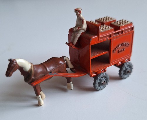 Lesney horse and milk cart - and,
