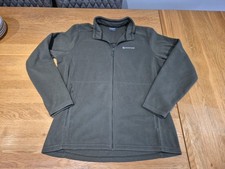 Montane Zip Up Fleece Top Green XL Zipped Pockets Mens Walking Hiking Gear