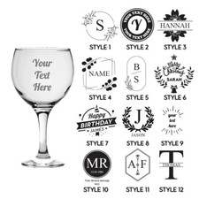 Personalised Engraved Glass