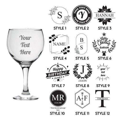 Personalised engraved glass - personalised,