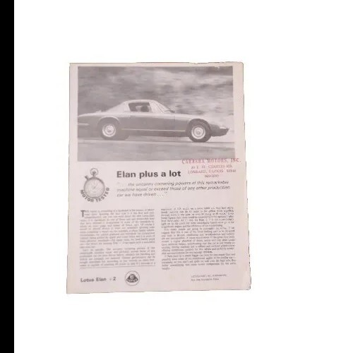 Test motor magazine lotus - motor, "lotus