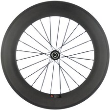 88mm Rear Carbon Bicycle Wheel Road Bike Clincher 23mm Width Carbon Wheel 700C