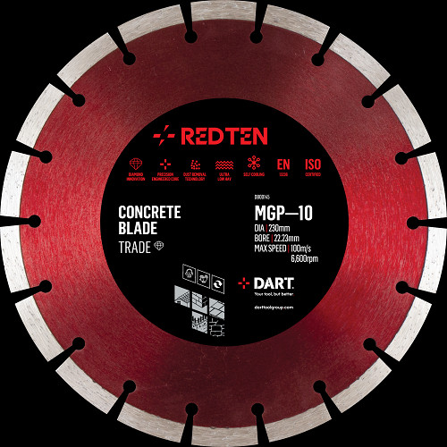 Concrete cutting diamond blade - cutting,