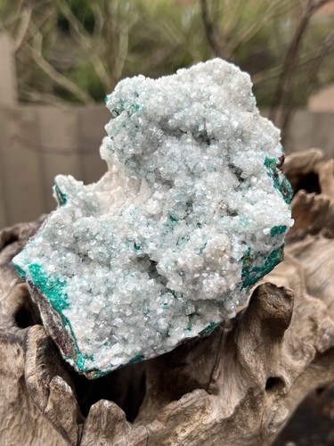 Large dioptase crystal - crystal, cluster