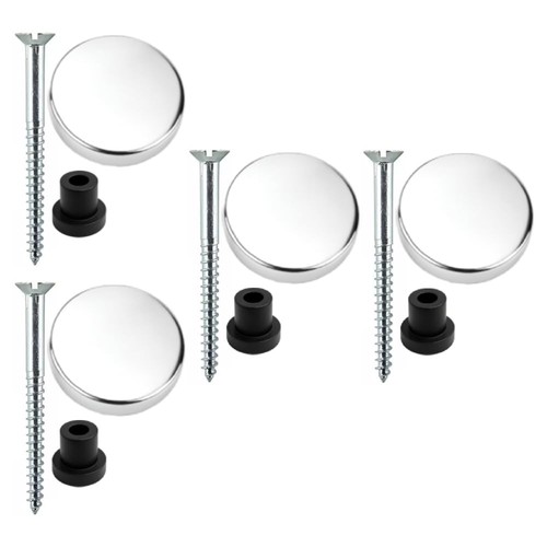 Mirror screws dome caps - mirror,
