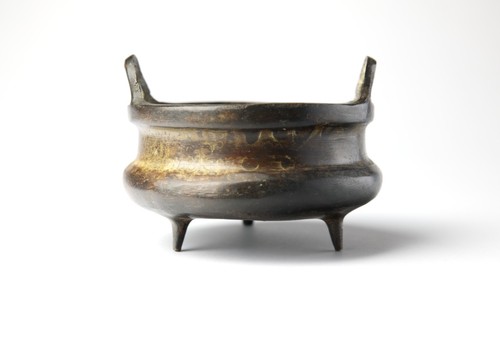 Chinese bronze tripod censer - chinese,