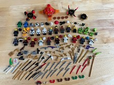 Large Job Lot Lego Ninjago Minifigures Weapons Helmets etc