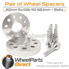 Wheel Spacers (2) & Bolts 20mm