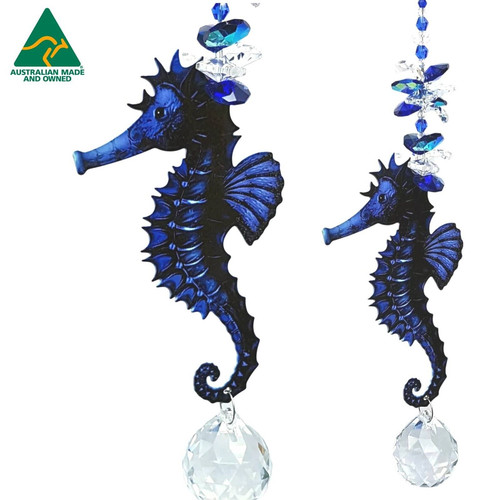 Seahorse crystal suncatcher - seahorse,