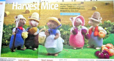 ALAN DART HARVEST MICE TOYS KNITTING PATTERN FROM A MAGAZINE