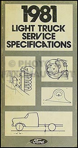 1981 ford van service specs - ford,