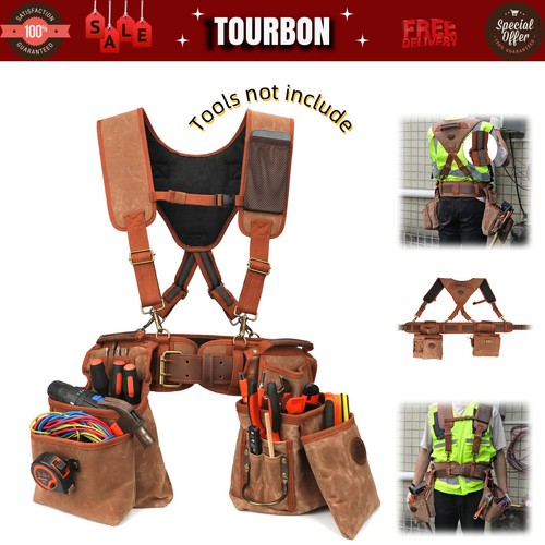 Tourbon canvas suspender bag - suspender,
