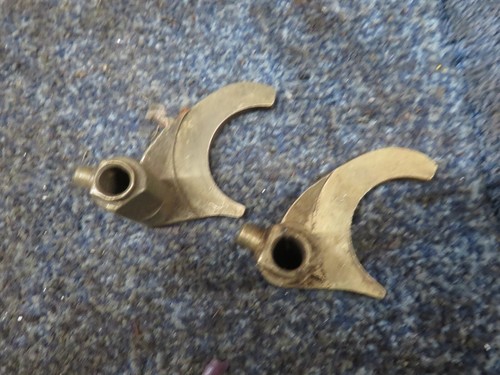 Brass gear forks - brass,