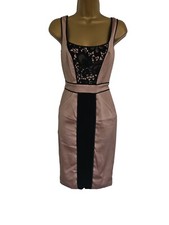 Untold Womens Gold And Black Sleeveless Bodycon Wiggle Occasion Dress Size 10
