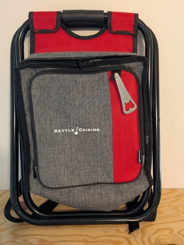 Koozie folding chair - koozie, backpack