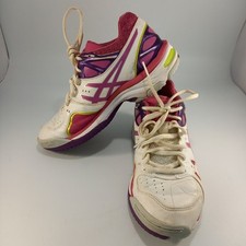 Asics Gel Netburner 18 Pink & White Trainers UK 5 Good