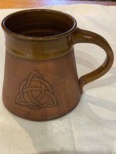 Celtic Trinity Tankard Triquetra 15oz Handmade Medieval Ceramic Pottery Mug Cup