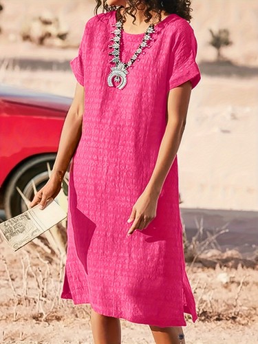 Ladies loose fit midi dress - ladies,