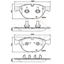 Brake Pads Set For Jaguar XK
