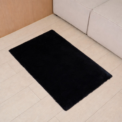 Faux rabbit fur rug soft - rabbit,