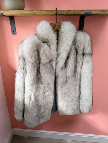 Vtg 70s arctic blue fox - 70s,