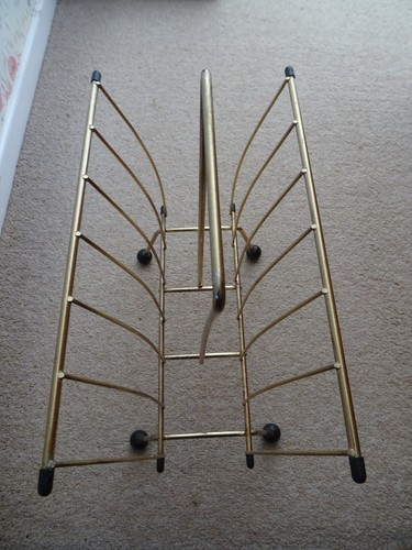 Magazine rack gold - magazine, rack,