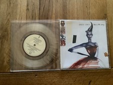 Grace Jones Love is the Drug 7" Clear vinyl and poster