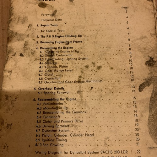 Sachs engine repair manual - engine, and