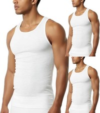 Mens Vest Tops 100% Cotton