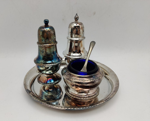 Vintage silverplated condiment - vintage,
